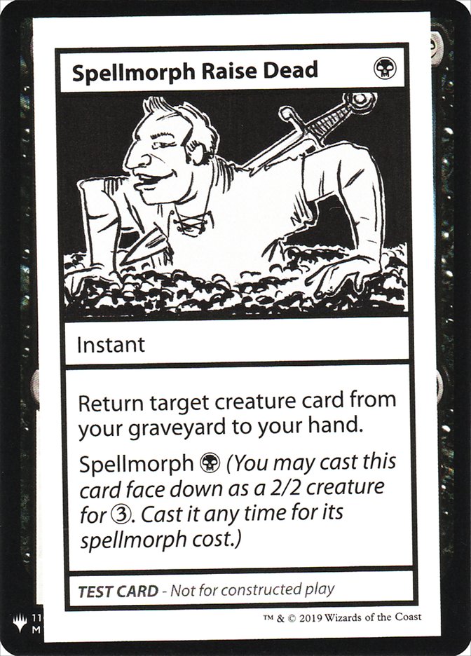 Spellmorph Raise Dead [Mystery Booster Playtest Cards] | Silver Goblin