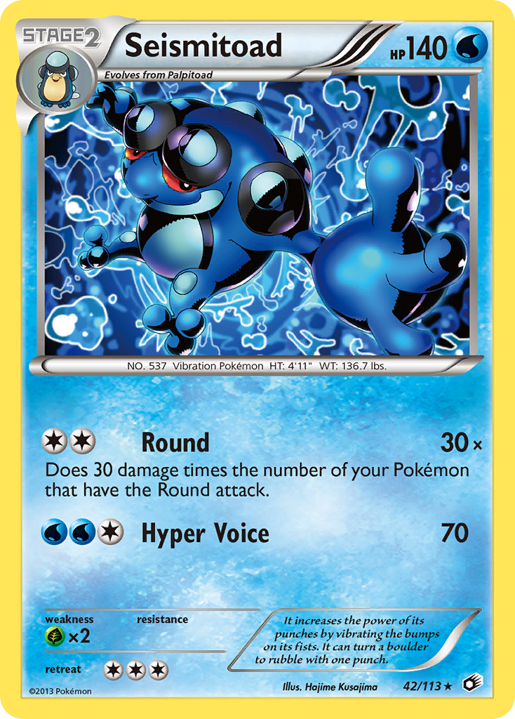 Seismitoad (42/113) [Black & White: Legendary Treasures] | Silver Goblin