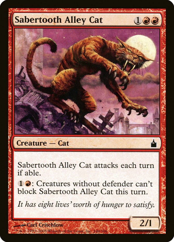 Sabertooth Alley Cat [Ravnica: City of Guilds] | Silver Goblin
