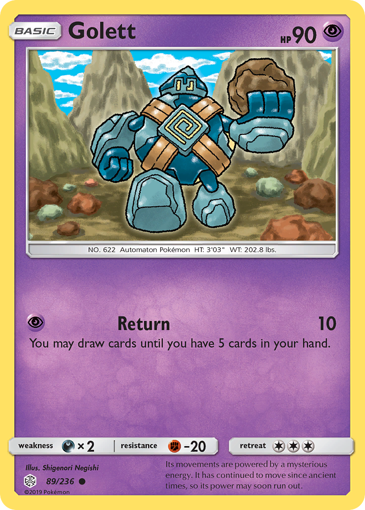 Golett (89/236) [Sun & Moon: Cosmic Eclipse] | Silver Goblin