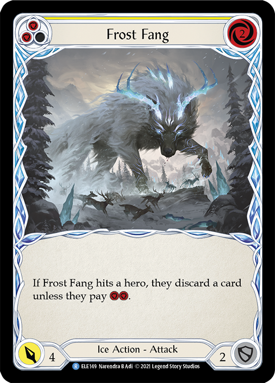 Frost Fang (Yellow) [ELE149] (Tales of Aria)  1st Edition Normal | Silver Goblin