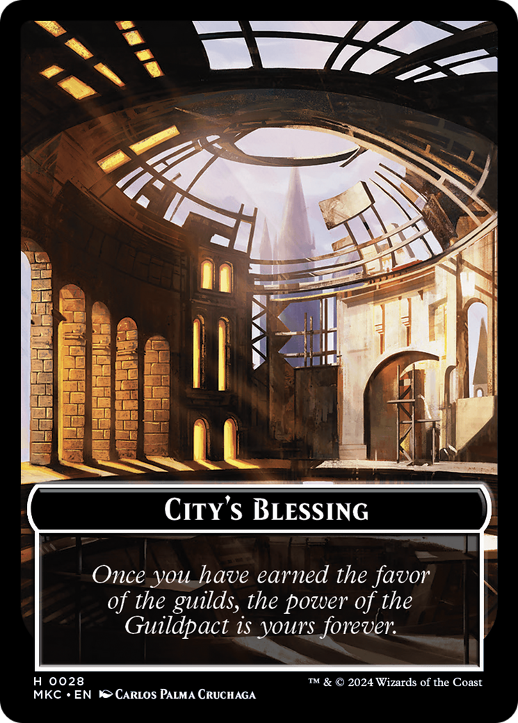 City's Blessing // Human Soldier Double-Sided Token [Murders at Karlov Manor Commander Tokens] | Silver Goblin