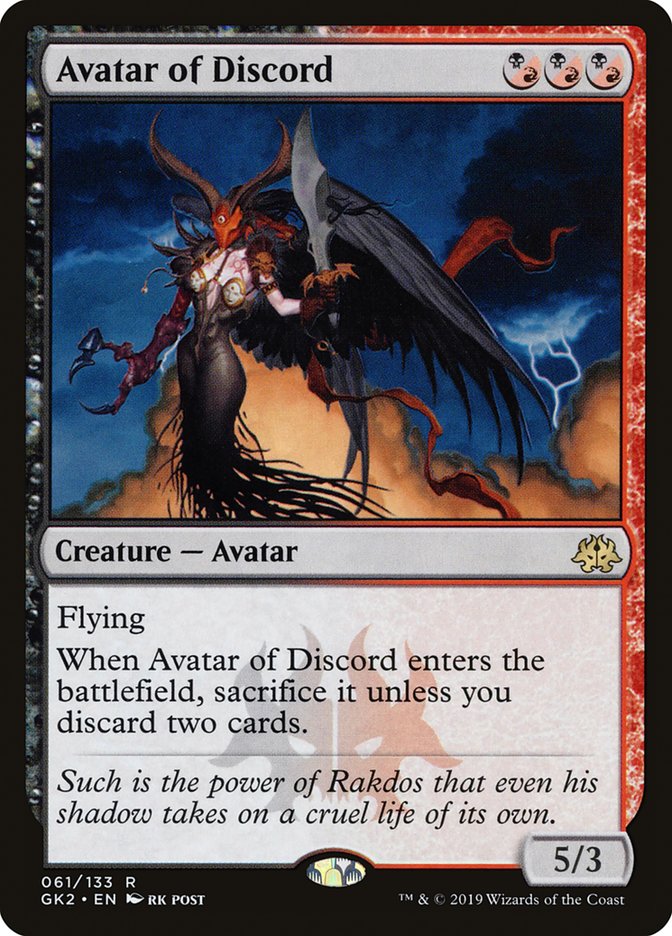 Avatar of Discord [Ravnica Allegiance Guild Kit] | Silver Goblin