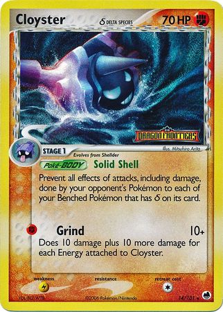 Cloyster (14/101) (Delta Species) (Stamped) [EX: Dragon Frontiers] | Silver Goblin