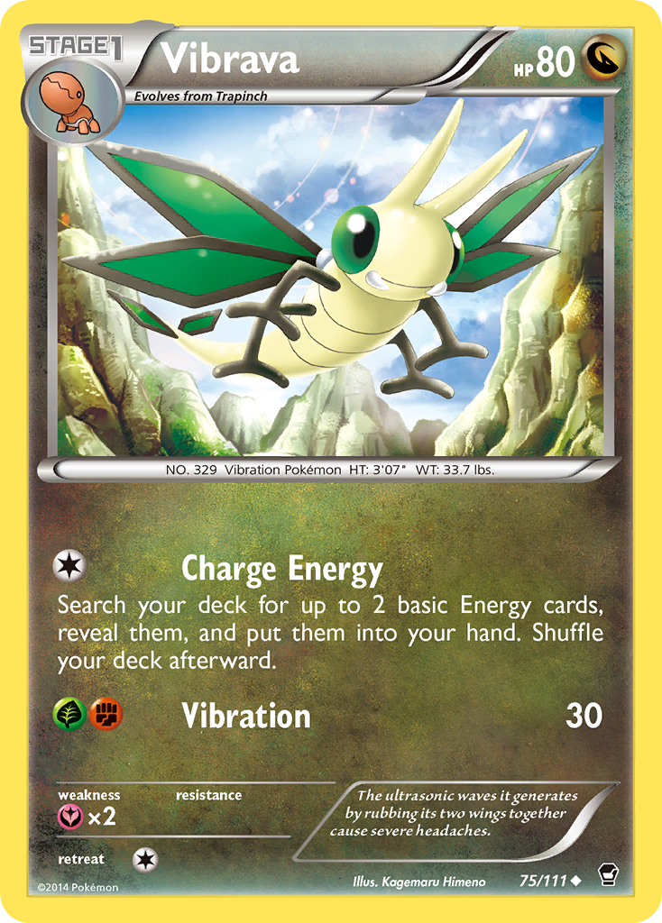 Vibrava (75/111) [XY: Furious Fists] | Silver Goblin