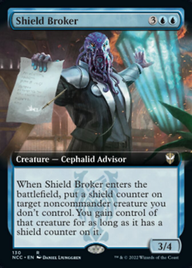 Shield Broker (Extended Art) [Streets of New Capenna Commander] | Silver Goblin
