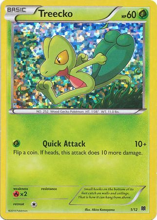 Treecko (1/12) [McDonald's Promos: 2015 Collection] | Silver Goblin