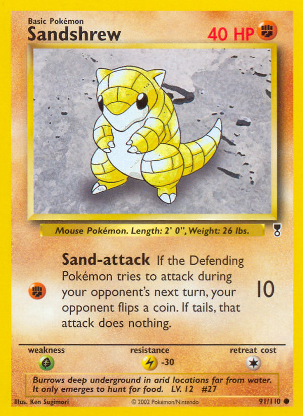 Sandshrew (91/110) [Legendary Collection] | Silver Goblin