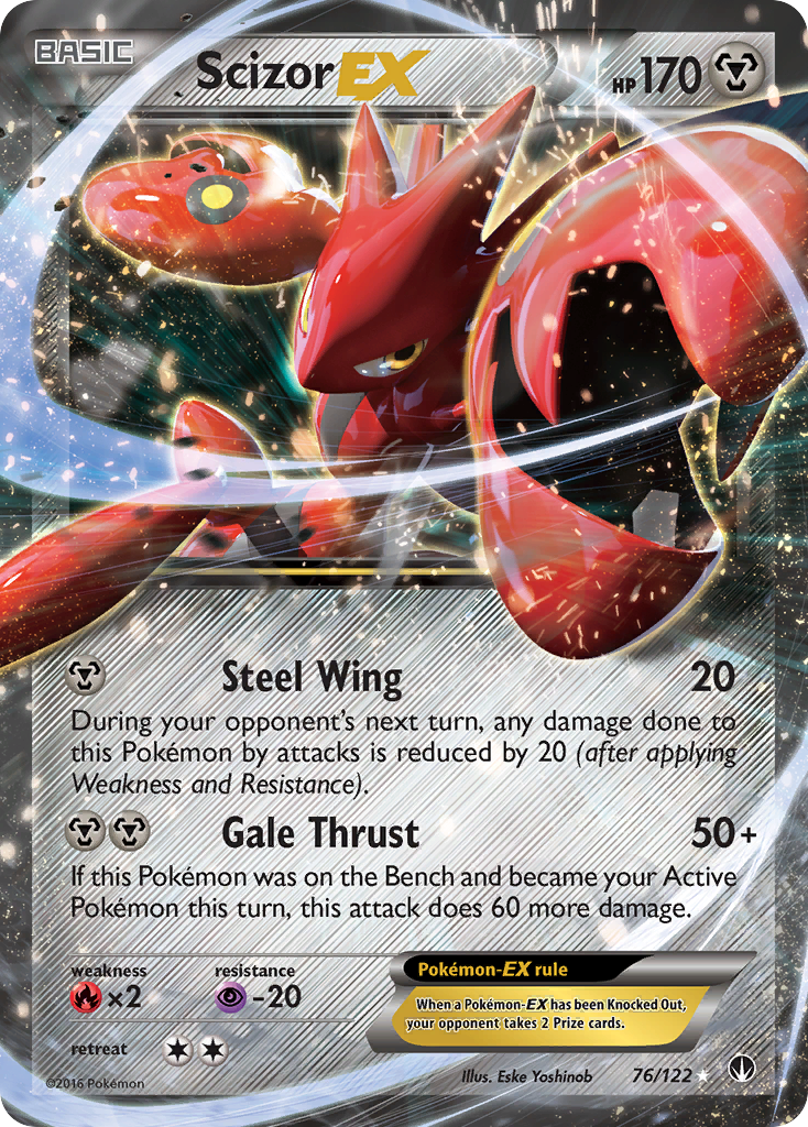 Scizor EX (76/122) [XY: BREAKpoint] | Silver Goblin