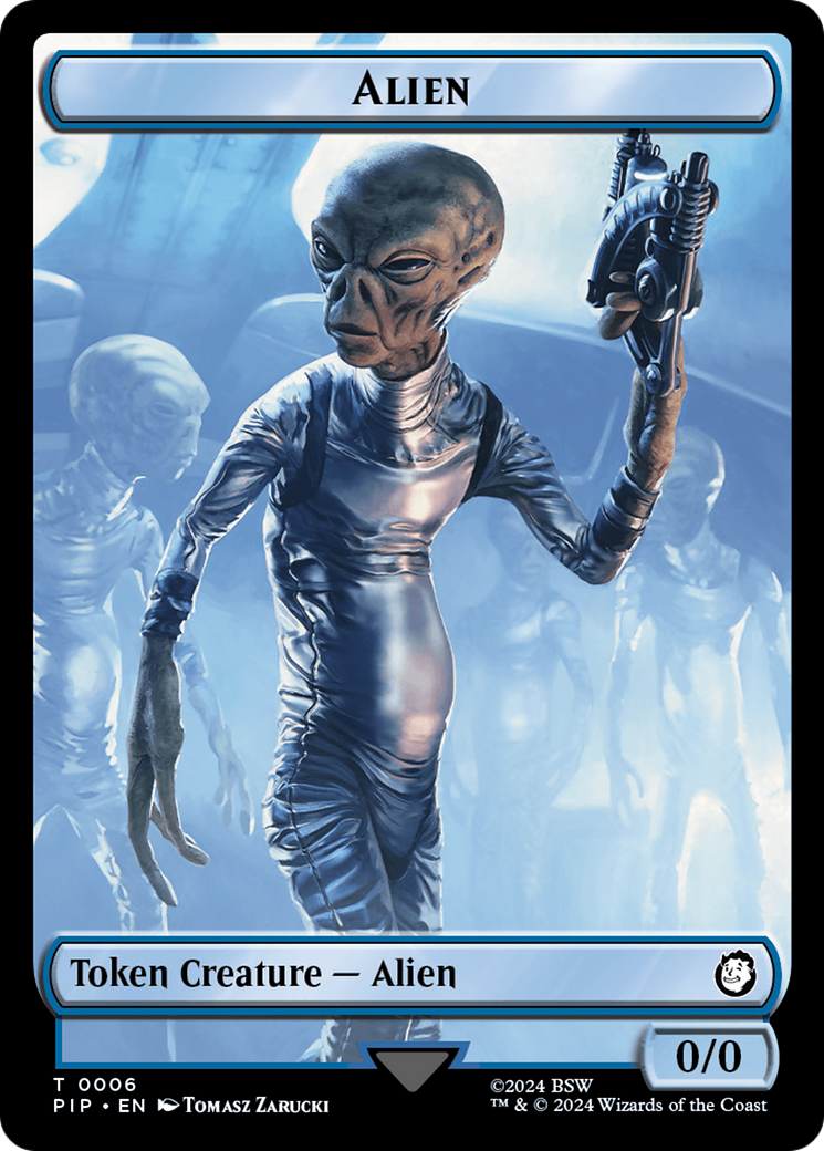 Alien // Clue Double-Sided Token [Fallout Tokens] | Silver Goblin