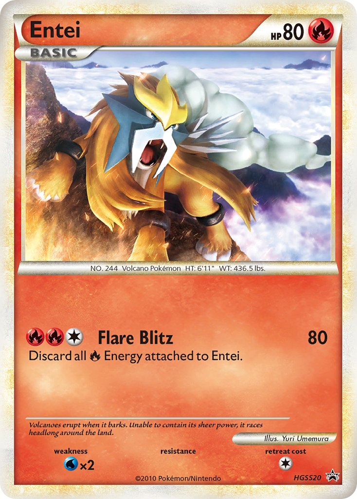 Entei (HGSS20) [HeartGold & SoulSilver: Black Star Promos] | Silver Goblin