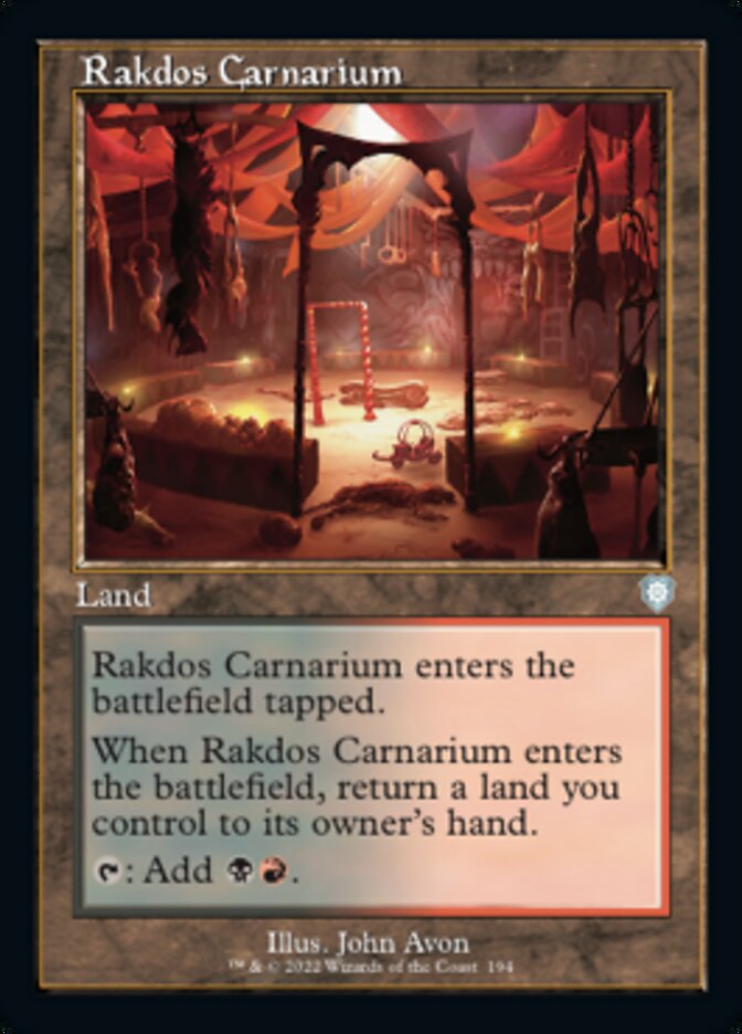 Rakdos Carnarium (Retro) [The Brothers' War Commander] | Silver Goblin