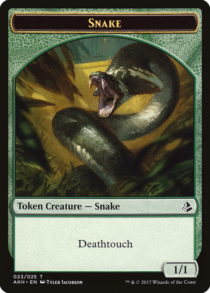 Snake Token [Amonkhet Tokens] | Silver Goblin