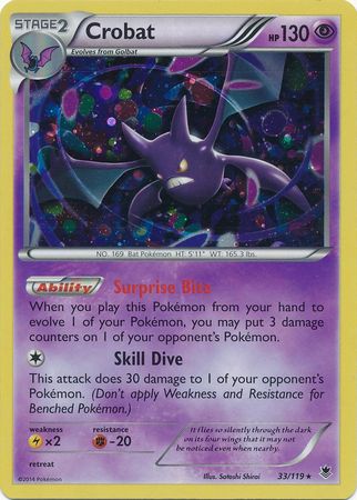 Crobat (33/119) (Cosmos Holo) [XY: Phantom Forces] | Silver Goblin