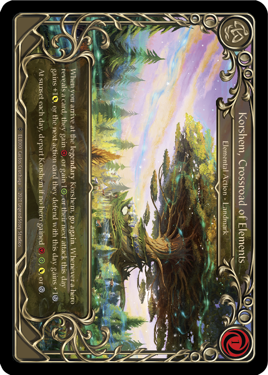 Korshem, Crossroad of Elements [U-ELE000] (Tales of Aria Unlimited)  Unlimited Rainbow Foil | Silver Goblin