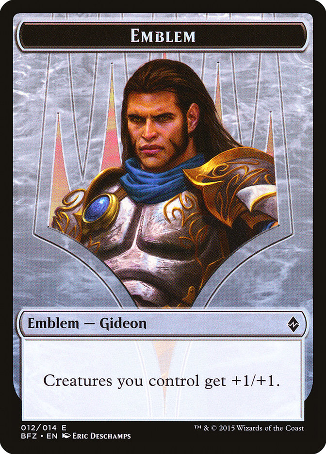 Gideon, Ally of Zendikar Emblem [Battle for Zendikar Tokens] | Silver Goblin