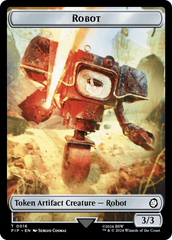Robot // Junk Double-Sided Token [Fallout Tokens] | Silver Goblin