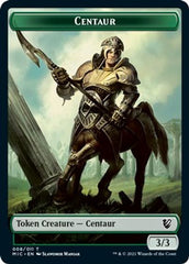 Centaur // Wolf Double-Sided Token [Innistrad: Midnight Hunt Commander Tokens] | Silver Goblin