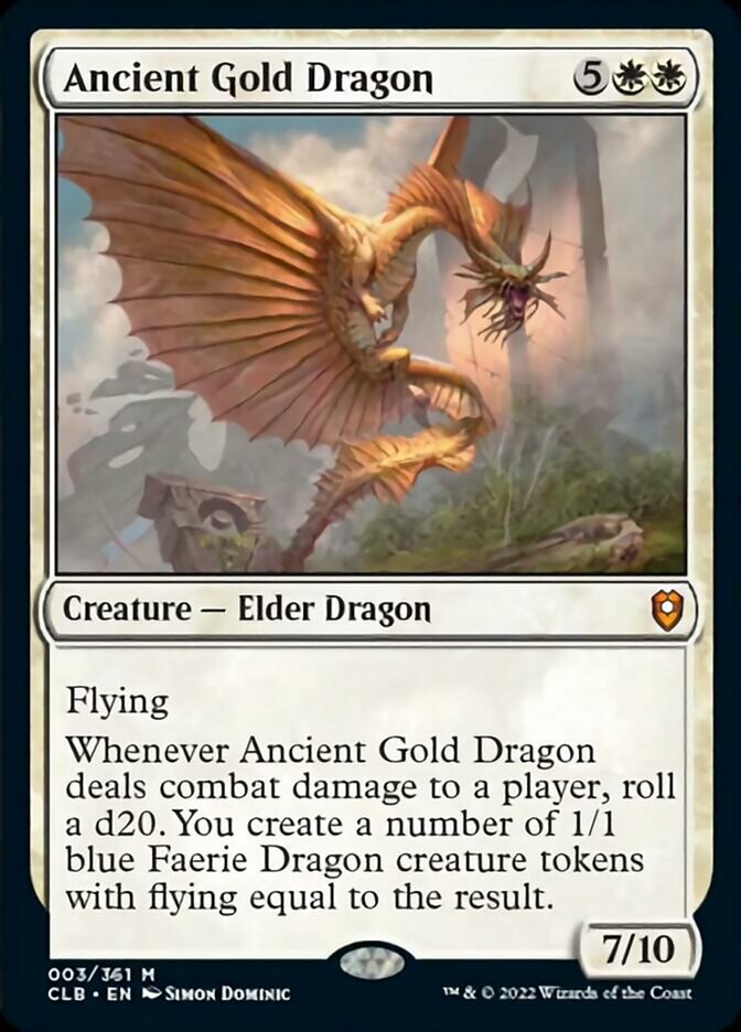 Ancient Gold Dragon [Commander Legends: Battle for Baldur's Gate] | Silver Goblin