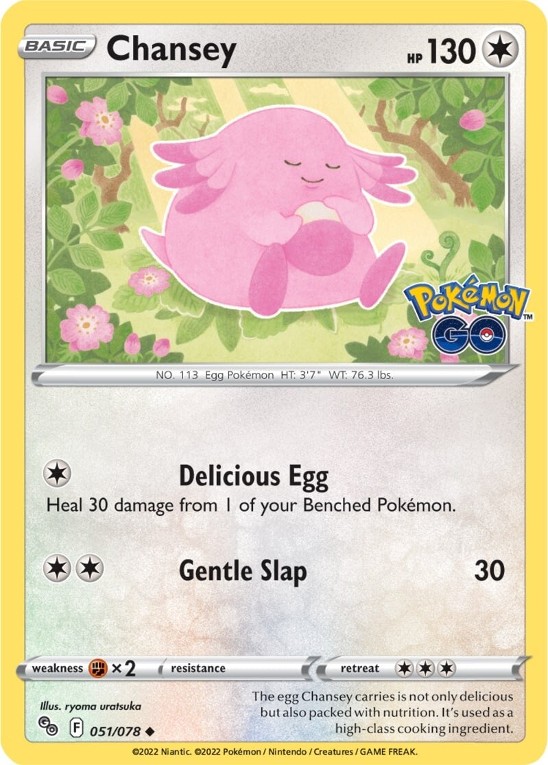 Chansey (051/078) [Pokémon GO] | Silver Goblin