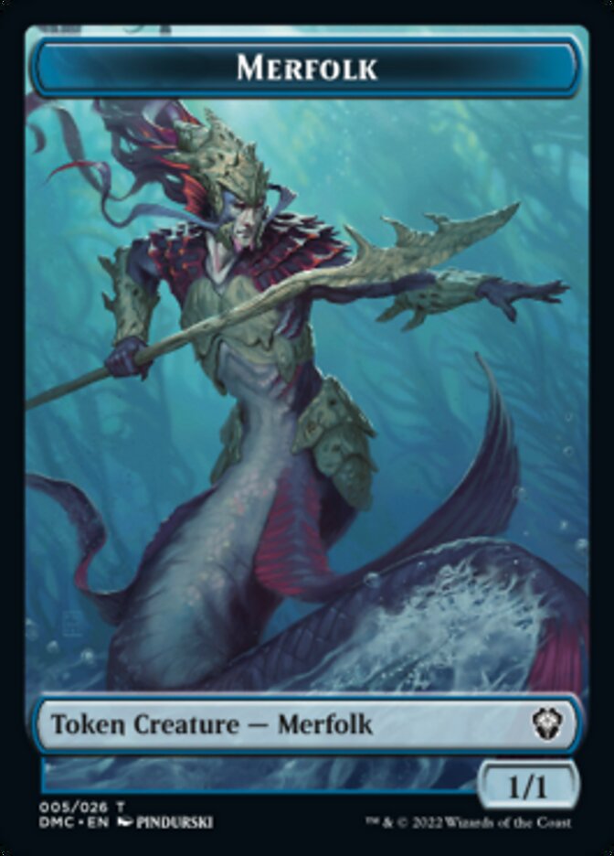Merfolk Token [Dominaria United Commander Tokens] | Silver Goblin
