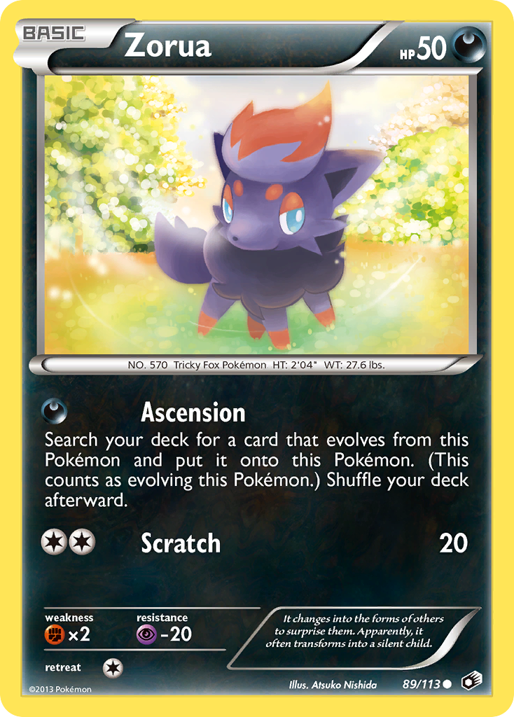 Zorua (89/113) [Black & White: Legendary Treasures] | Silver Goblin