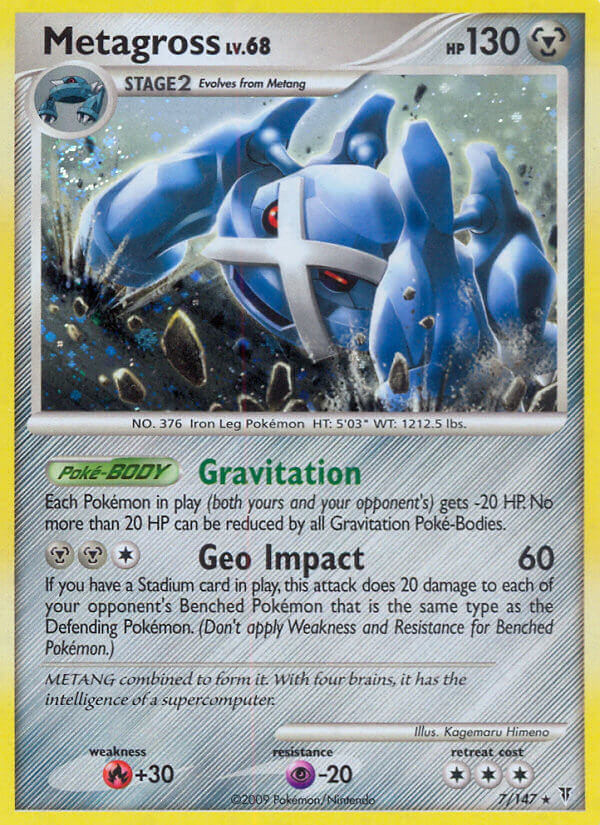 Metagross (7/147) (Cracked Ice Holo) (Blister Exclusive) [Platinum: Supreme Victors] | Silver Goblin