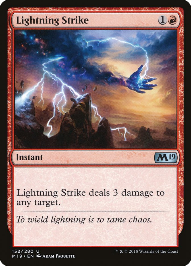 Lightning Strike [Core Set 2019] | Silver Goblin