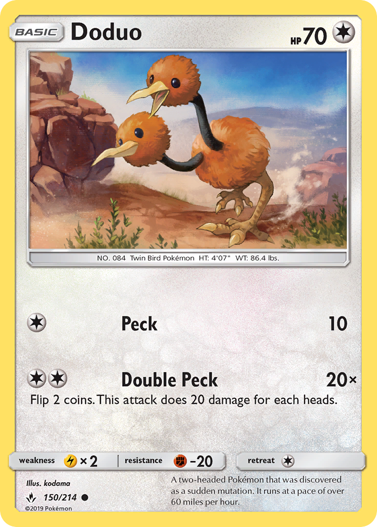 Doduo (150/214) [Sun & Moon: Unbroken Bonds] | Silver Goblin