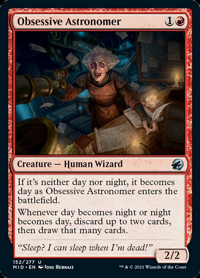 Obsessive Astronomer [Innistrad: Midnight Hunt] | Silver Goblin