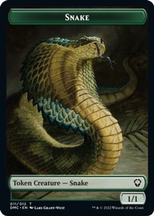 Snake // Hydra Double-Sided Token [Dominaria United Commander Tokens] | Silver Goblin