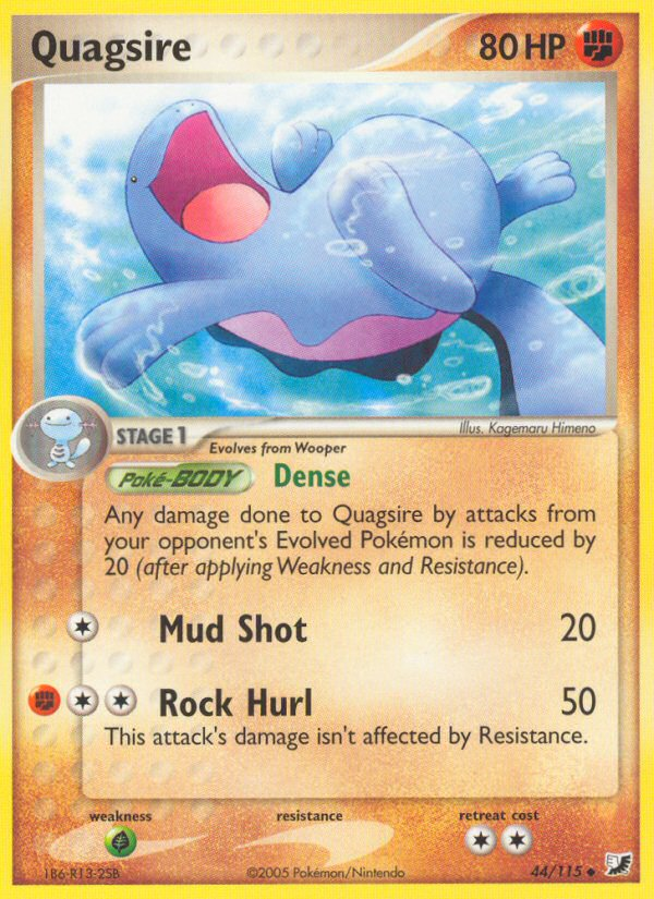 Quagsire (44/115) [EX: Unseen Forces] | Silver Goblin