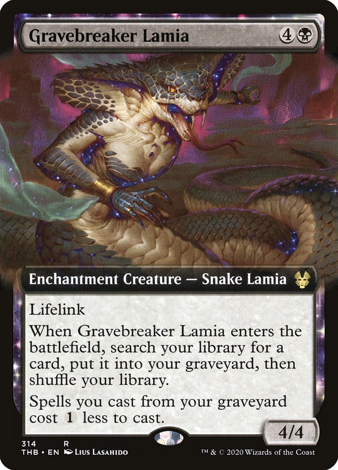 Gravebreaker Lamia (Extended Art) [Theros Beyond Death] | Silver Goblin