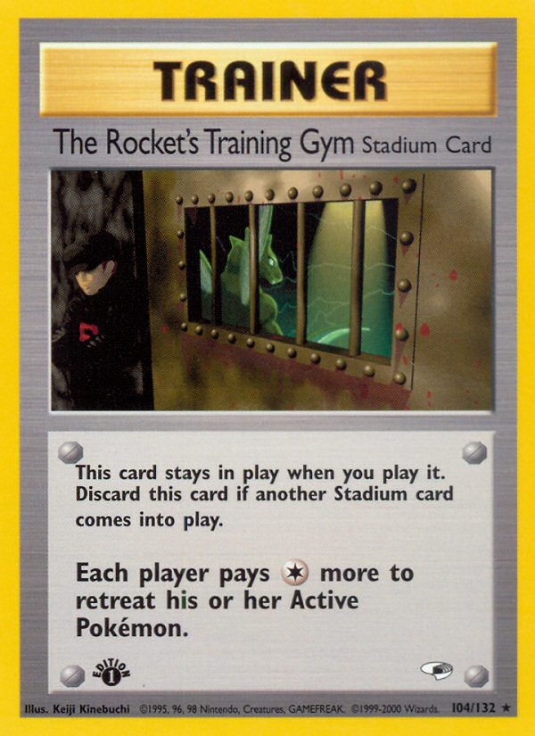 The Rocket's Training Gym (104/132) [Gym Heroes 1st Edition] | Silver Goblin