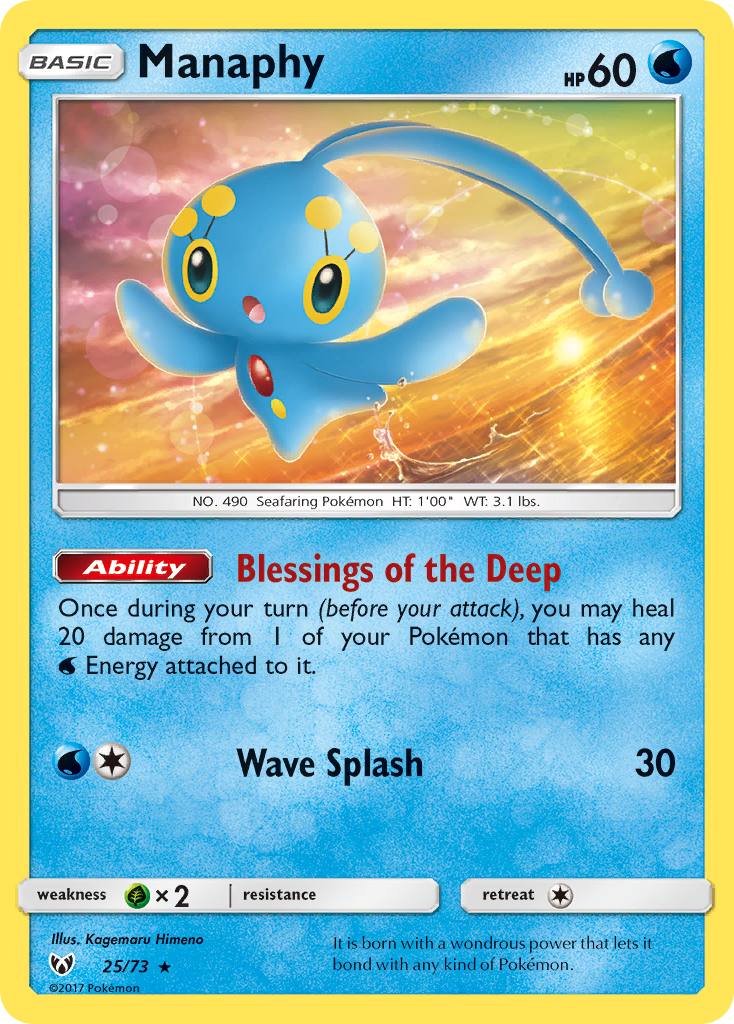 Manaphy (25/73) [Sun & Moon: Shining Legends] | Silver Goblin