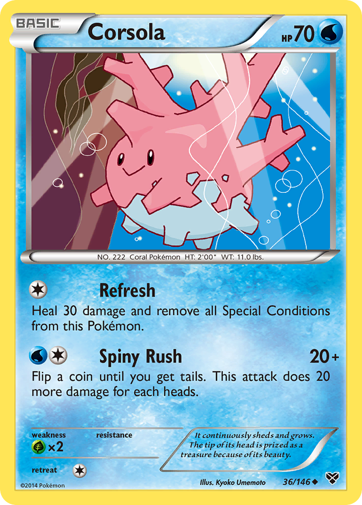 Corsola (36/146) [XY: Base Set] | Silver Goblin