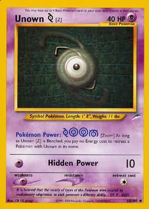 Unown [Z] (60/105) [Neo Destiny Unlimited] | Silver Goblin