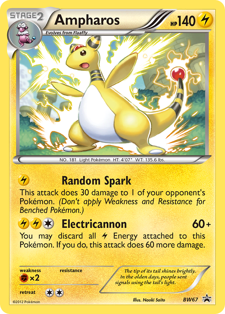 Ampharos (BW67) [Black & White: Black Star Promos] | Silver Goblin