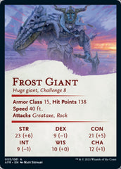 Frost Giant Art Card (Gold-Stamped Signature) [Dungeons & Dragons: Adventures in the Forgotten Realms Art Series] | Silver Goblin