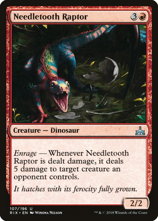 Needletooth Raptor [Rivals of Ixalan] | Silver Goblin