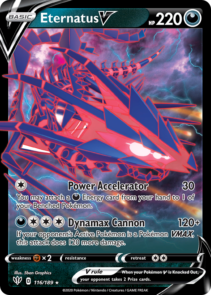 Eternatus V (116/189) (Jumbo Card) [Sword & Shield: Darkness Ablaze] | Silver Goblin