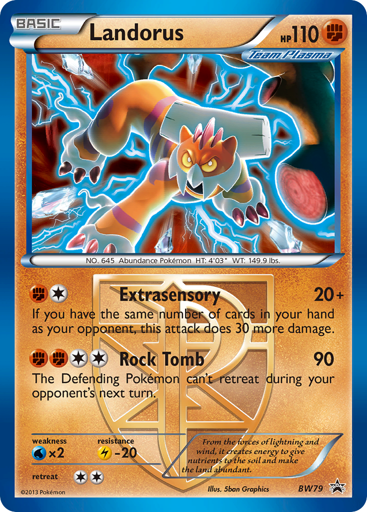 Landorus (BW79) (Team Plasma) [Black & White: Black Star Promos] | Silver Goblin