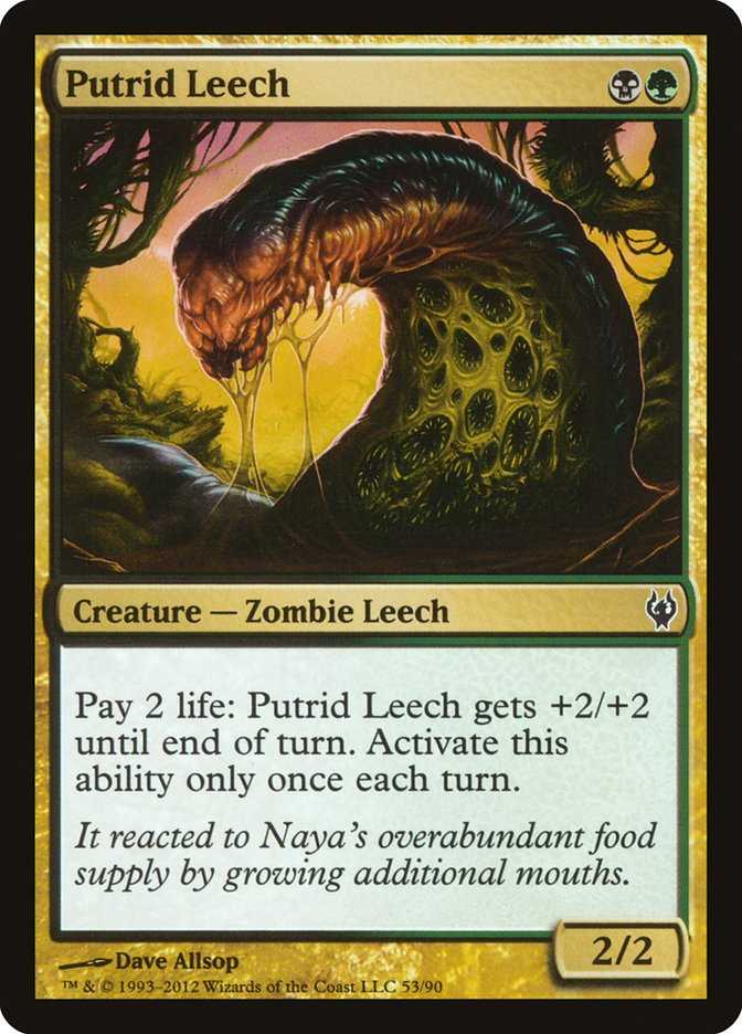 Putrid Leech [Duel Decks: Izzet vs. Golgari] | Silver Goblin