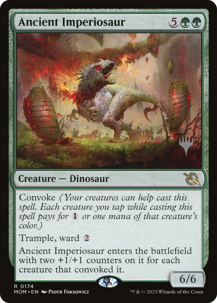 Ancient Imperiosaur (Promo Pack) [March of the Machine Promos] | Silver Goblin