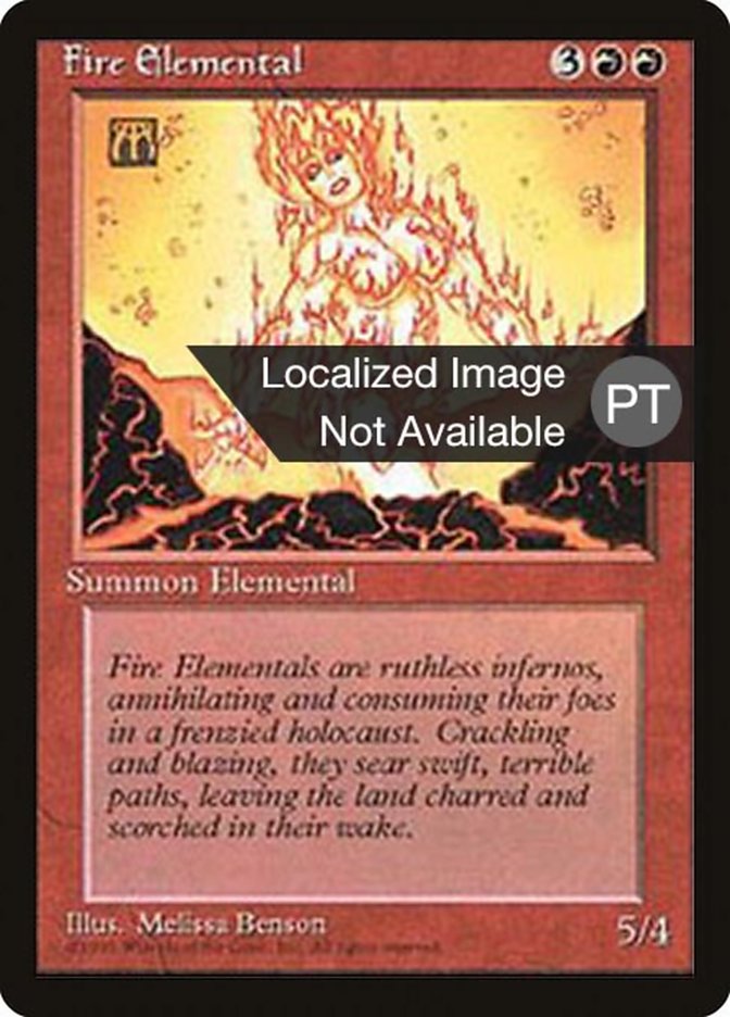 Fire Elemental [Fourth Edition (Foreign Black Border)] | Silver Goblin