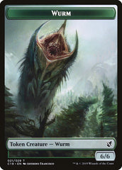 Beast (013) // Wurm Double-Sided Token [Commander 2019 Tokens] | Silver Goblin