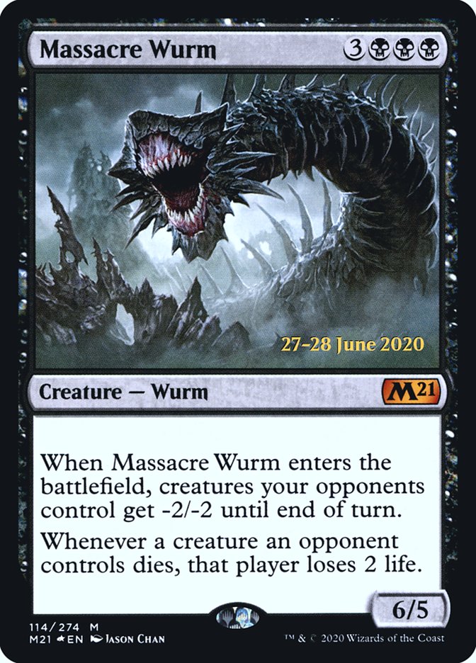 Massacre Wurm [Core Set 2021 Prerelease Promos] | Silver Goblin