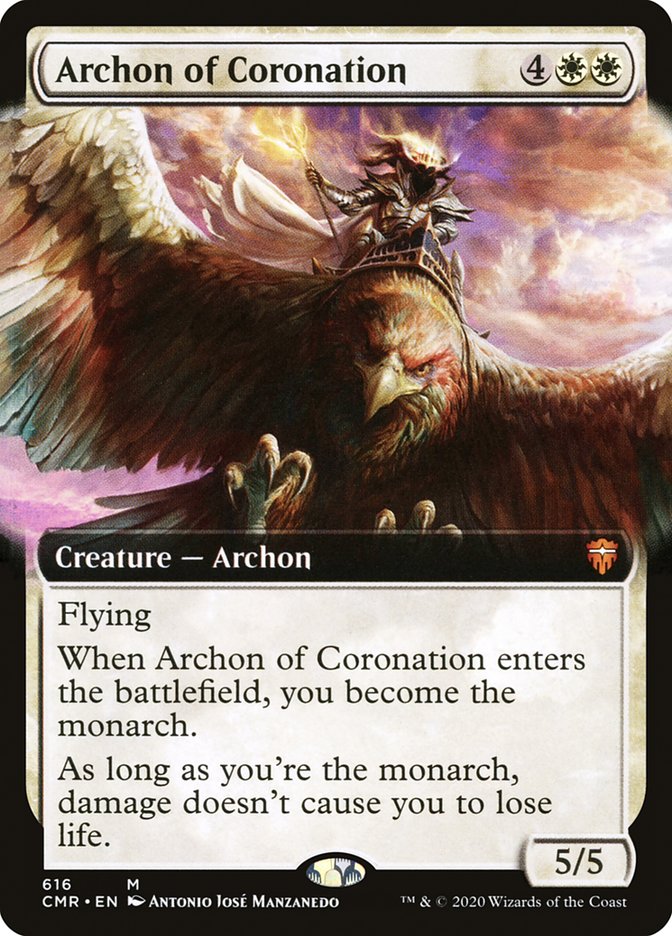 Archon of Coronation (Extended Art) [Commander Legends] | Silver Goblin