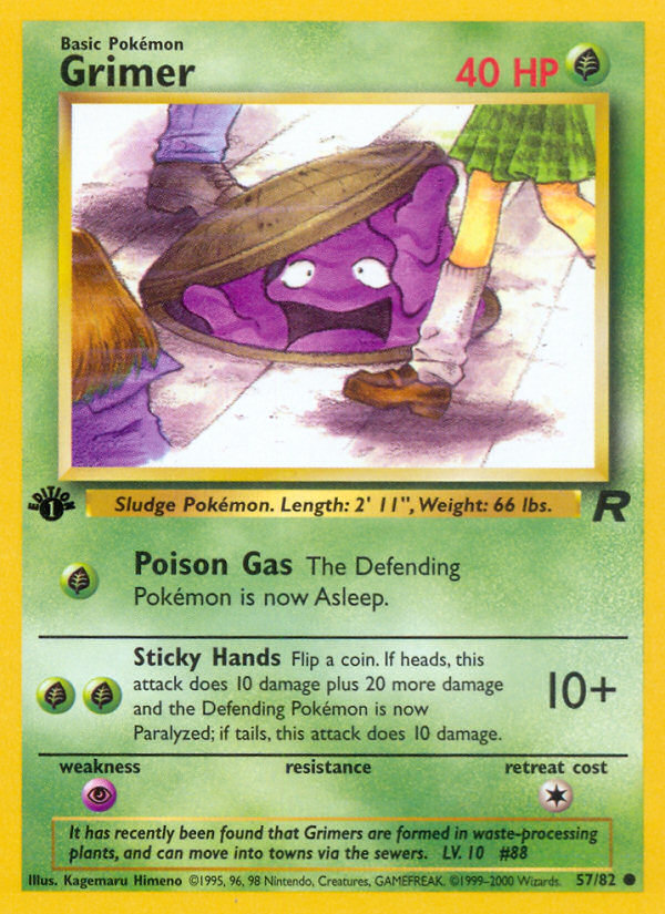 Grimer (57/82) [Team Rocket 1st Edition] | Silver Goblin