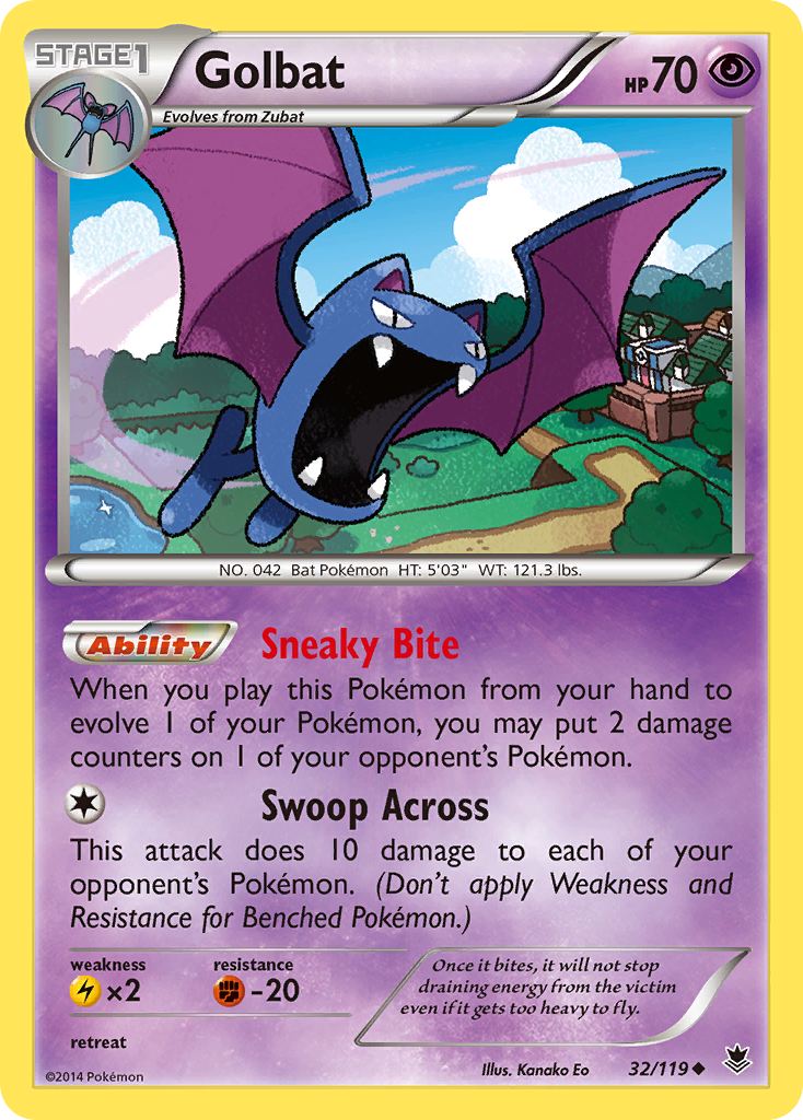 Golbat (32/119) [XY: Phantom Forces] | Silver Goblin